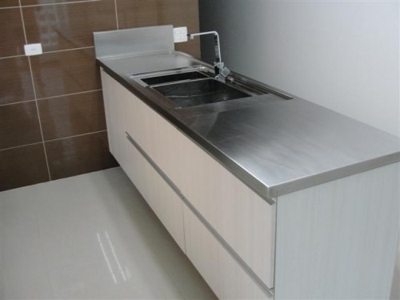 Bancada de aço inox para cozinha industrial