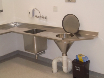 Bancada inox expurgo