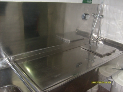 Bancada inox expurgo